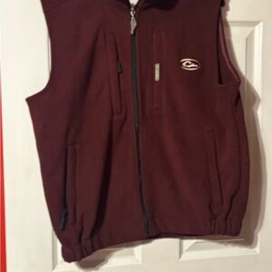 Drake Maroon Fleece Vest